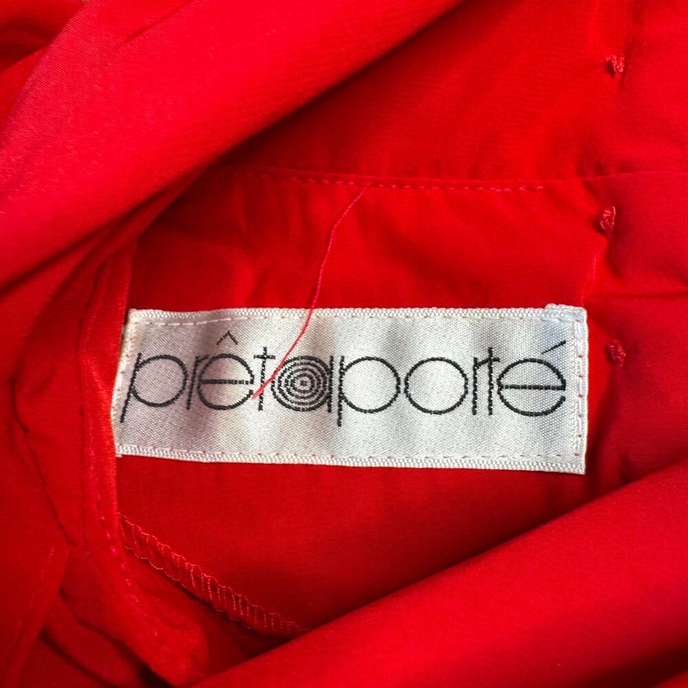 VTG 80s Pret a Porter Crest Baroque Quilted Bomber Jacket Skirt Blouse Sz 14 USA - Picture 8 of 16
